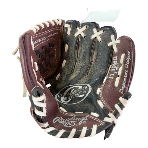 Vist Large View of Product Image Which is Used Rawlings PLAYER SERIES BB/SB Glove T-ball Black 9"