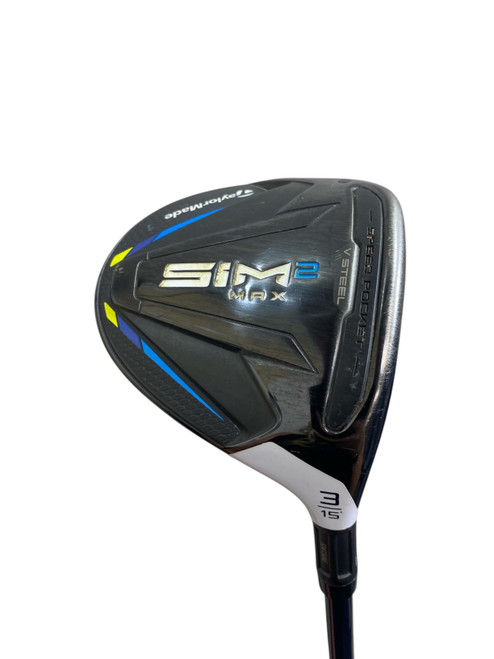 Vist Large View of Product Image Which is Used Taylormade SIM 2 MAX Mens Fairway Wood RH 3 Wood