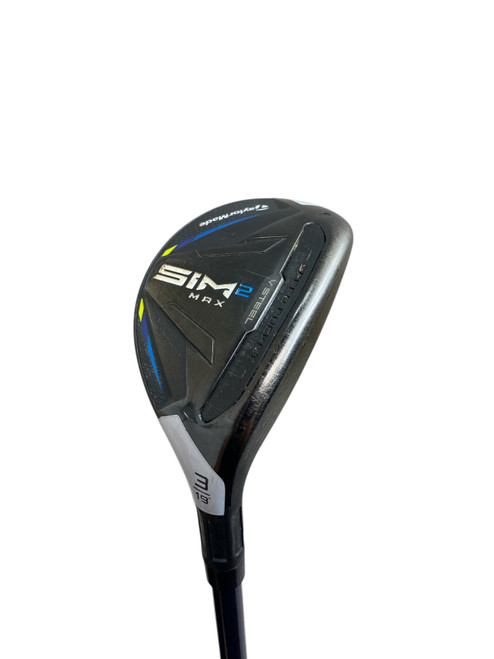 Vist Large View of Product Image Which is Used Taylormade SIM 2 MAX Mens Hybrid Club RH 3 Hybrid