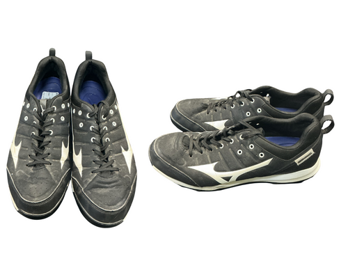 Vist Large View of Product Image Which is Used Mizuno BASEBALL CLEAT BB/SB Cleats Black Senior 8.5