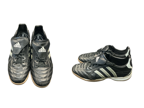Vist Large View of Product Image Which is Used Adidas INDOOR Soccer Indoor Shoes Black Senior 7