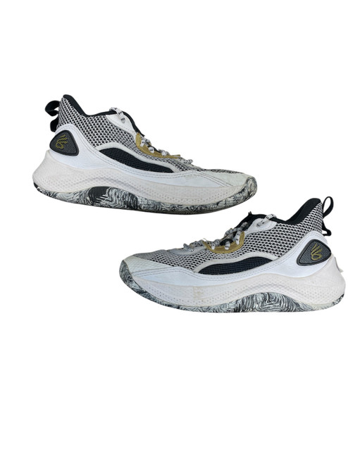 Vist Large View of Product Image Which is Used Under Armour CURRY Basketball Shoes M White Senior 6