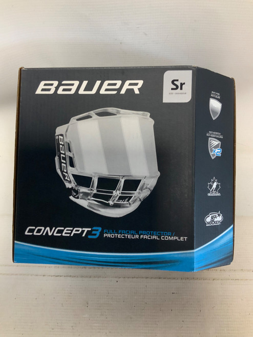 Vist Large View of Product Image Which is Used Bauer CONCEPT 3 SR Hockey Full Visor One Size