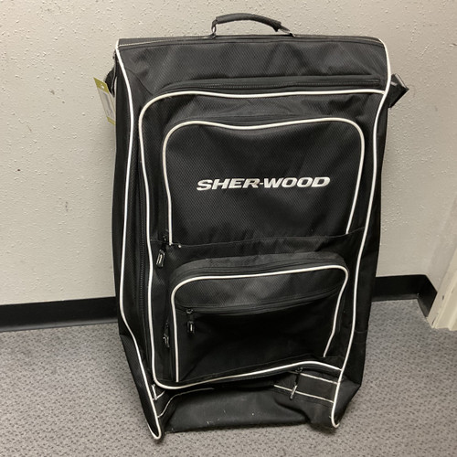 Vist Large View of Product Image Which is Used Sher-wood Sr Hockey Wheeled Black
