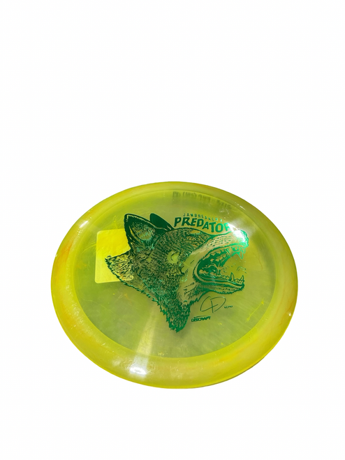 Vist Large View of Product Image Which is Used Discraft JAWBREAKERZ PREDATOR Disc Golf Driver Yellow