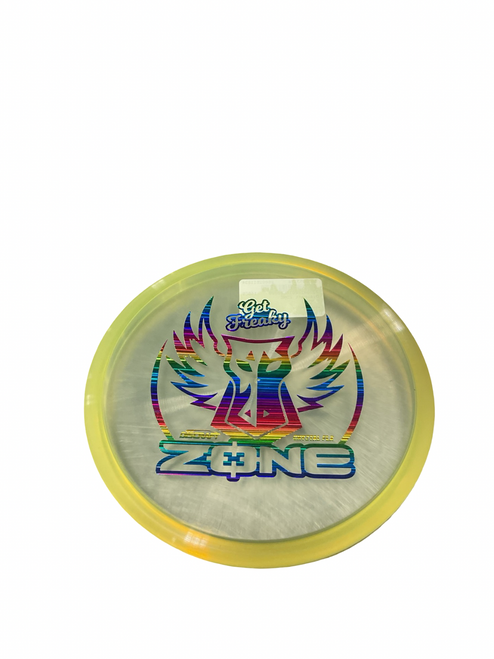 Vist Large View of Product Image Which is Used Discraft ZONE Disc Golf Putter Yellow