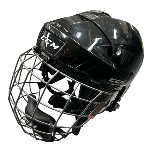 Vist Large View of Product Image Which is Used CCM 50 COMBO HELMET XS Helmet Cage Combo Black XS