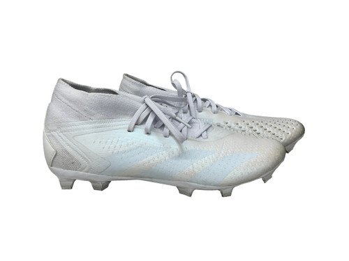 Vist Large View of Product Image Which is Used Adidas PREDATOR Soccer Cleats Pearl And White Senior 10