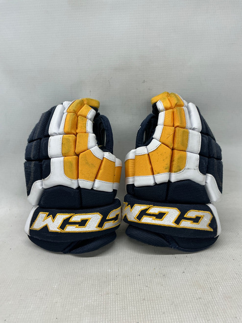 Vist Large View of Product Image Which is Used CCM C300 Intermediate Gloves Navy Blue 12"