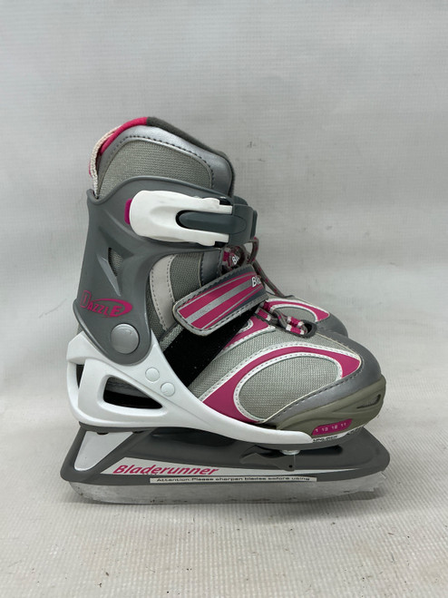 Vist Large View of Product Image Which is Used Bladerunner ADJ 11-1 Girls Softboot Skate Grey And Pink Adjustable