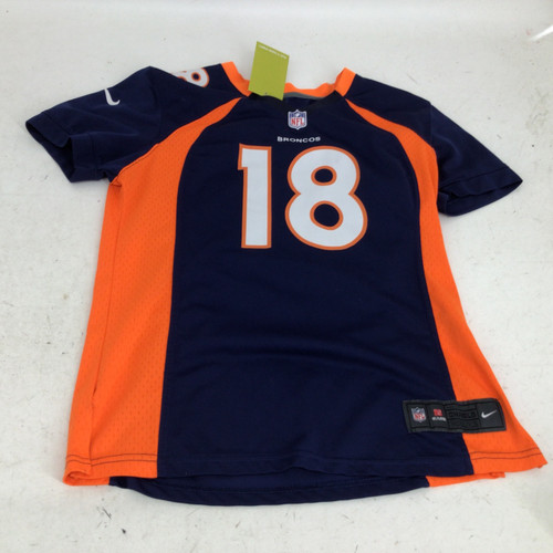 Vist Large View of Product Image Which is Used Nike BRONCOS 18 MANNING SR SM JERSEY S.S. Spirit Wear M SM
