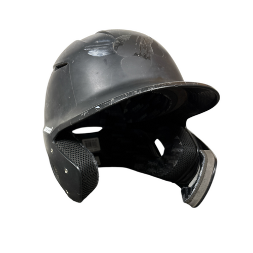 Vist Large View of Product Image Which is Used Marucci BATTING HELMET W JAW Batting Helmet No Mask Black Medium