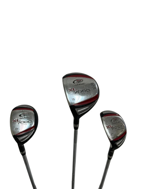 Vist Large View of Product Image Which is Used Top Flite XL 7000 Hyper Steel 3 Piece 3W/4H/5H Mens LH Wood/Hybrid Set