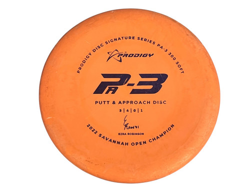 Vist Large View of Product Image Which is Used Prodigy PA3 Disc Golf Putter Orange