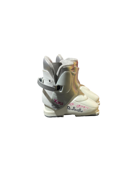 Vist Large View of Product Image Which is Used Dalbello XARA Girls DH Ski Boot White 235 MP - J05.5 - W06.5