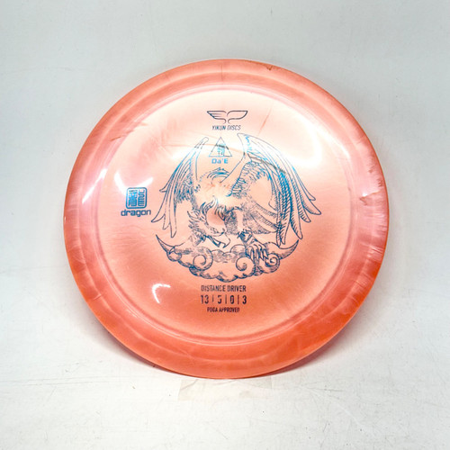 Vist Large View of Product Image Which is Used YIKUN DRAGON DAE Disc Golf Driver Coral 176g