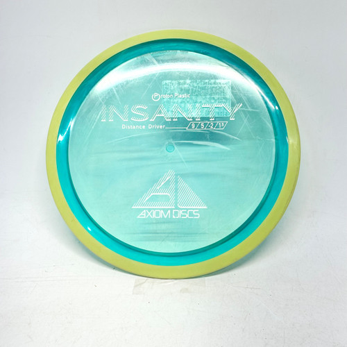 Vist Large View of Product Image Which is Used Axiom PROTON INSANITY Disc Golf Driver Teal 174g