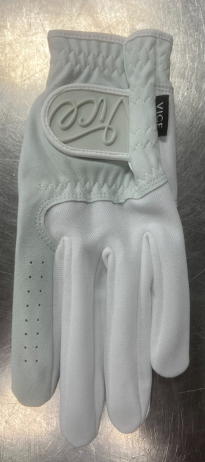Vist Large View of Product Image Which is Used Vice Mens Golf Glove White MD