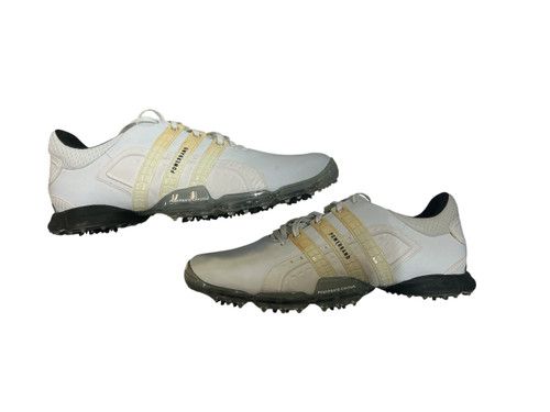 Vist Large View of Product Image Which is Used Adidas Mens Golf Shoes White Senior 11