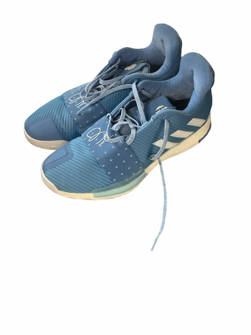 Vist Large View of Product Image Which is Used Adidas Basketball Shoes M Carolina Blue Senior 9