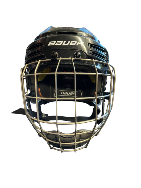 Vist Large View of Product Image Which is Used Bauer BAUER REAKT 75M HOCKEY HELMET Helmet Cage Combo Black MD