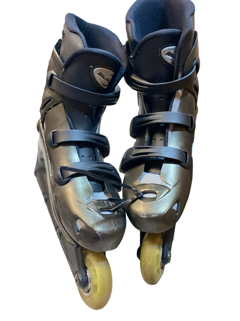 Vist Large View of Product Image Which is Used Rollerblade VIA BLADE PARKWAY Senior Roller Quad Skates Black Senior 7