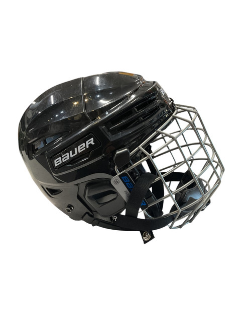Vist Large View of Product Image Which is Used Bauer IMS5.0 S Helmet Cage Combo Black SM