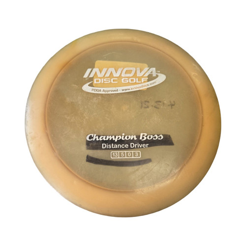 Vist Large View of Product Image Which is Used Innova BOSS CHAMPION Disc Golf Driver Brown