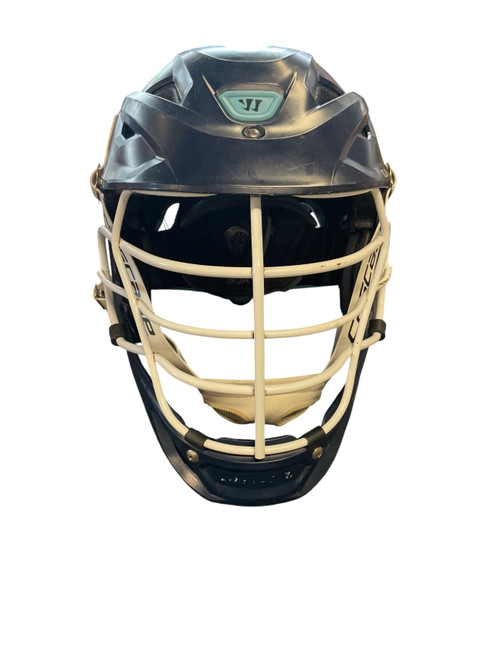 Vist Large View of Product Image Which is Used Warrior BURN JR Lacrosse Helmet Navy Blue One Size