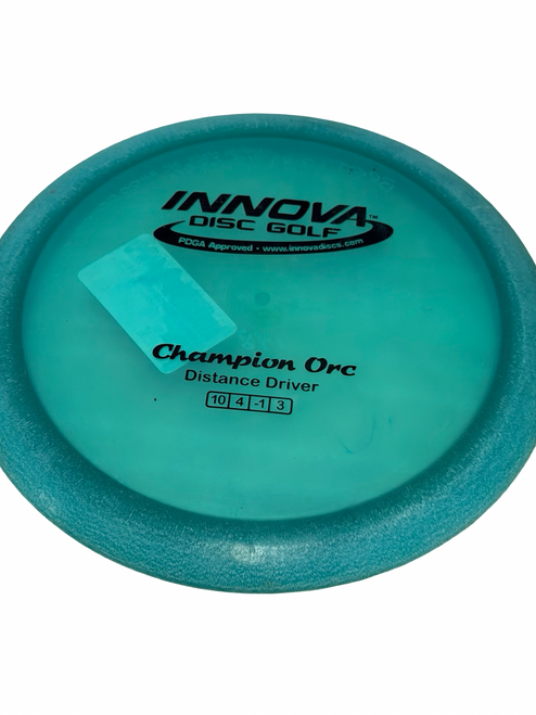 Vist Large View of Product Image Which is Used Innova ORC CHAMPION Disc Golf Driver Teal 150g