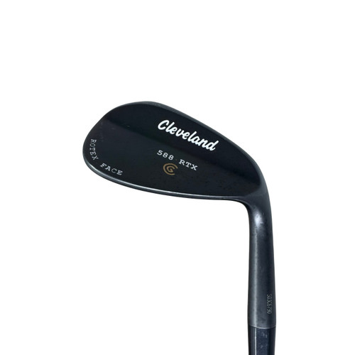 Vist Large View of Product Image Which is Used Cleveland 588 RTX Golf Wedge Mens RH 46 DegreePre-owned Cleveland 588 RTX Golf Wedge, Men's Right-Handed, 46 Degree Loft. This high-performance wedge features advanced spin technology and a durable finish, ideal for precision shots around the green. showing normal signs of play.