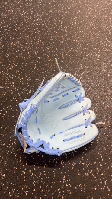 Vist Large View of Product Image Which is Used Dsg T BALL BB/SB Glove T-ball Carolina Blue 8"