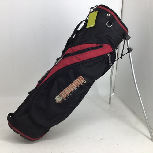 Vist Large View of Product Image Which is Used Datrek GEORGIA BULLDOGS 4 WAY STAND WAY Mens Stand Bag Black