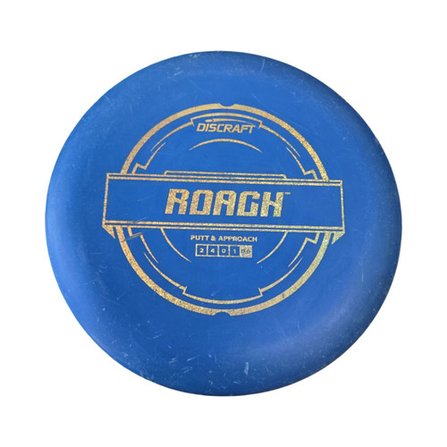Vist Large View of Product Image Which is Used Discraft ROACH Disc Golf Putter Royal Blue
