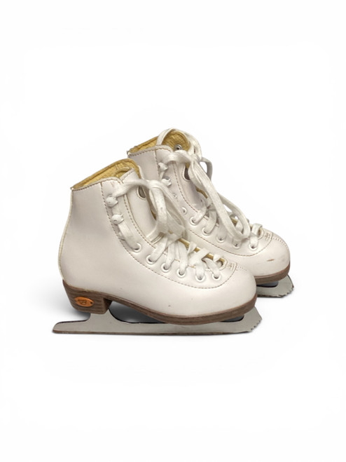 Vist Large View of Product Image Which is Used Riedell 10 Girls Figure Skate White Youth 10.0