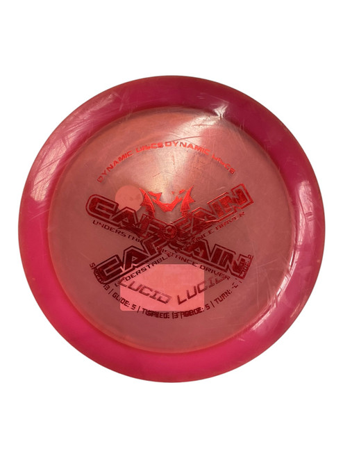 Vist Large View of Product Image Which is Used Dynamic Discs DYNAMIC DISCS CAPTAIN RED DRIVER Disc Golf Driver Red