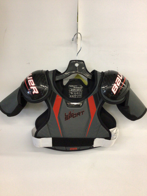 Vist Large View of Product Image Which is Used Bauer LIL SPORT Youth Shoulder Pads MD