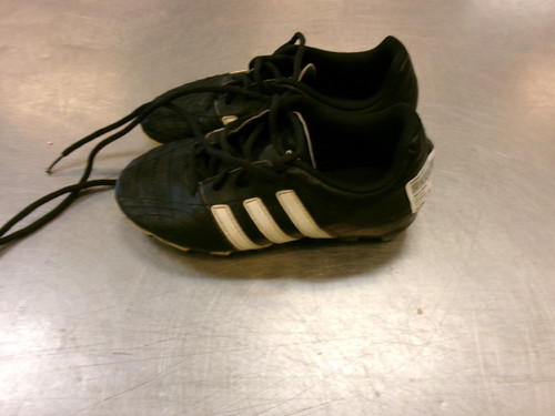 Vist Large View of Product Image Which is Used Adidas Soccer Cleats Black Youth 13.5