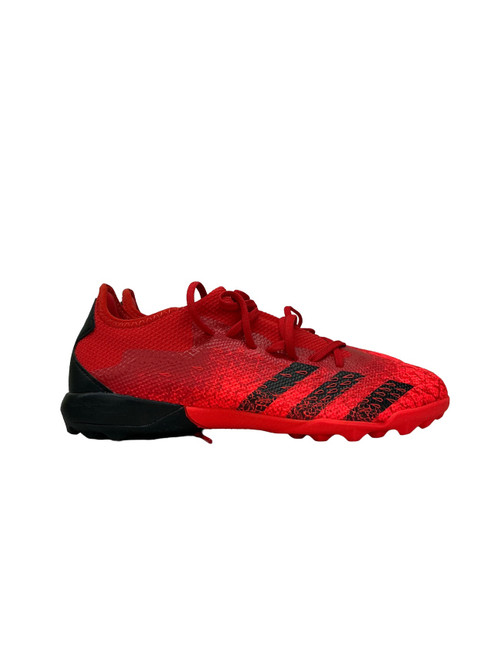Vist Large View of Product Image Which is Used Adidas Soccer Turf Shoes Red Senior 8.5