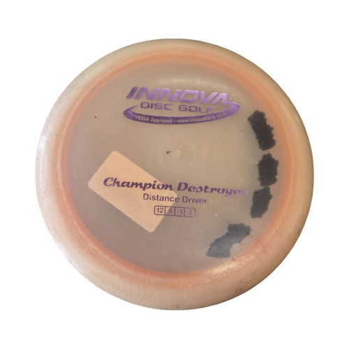 Vist Large View of Product Image Which is Used Innova DESTROYER CHAMPION Disc Golf Driver Pink