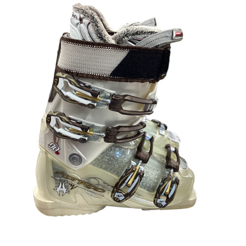 Vist Large View of Product Image Which is Used Nordica HOT ROD Womens DH Ski Boot Almond 230 MP - J05 - W06