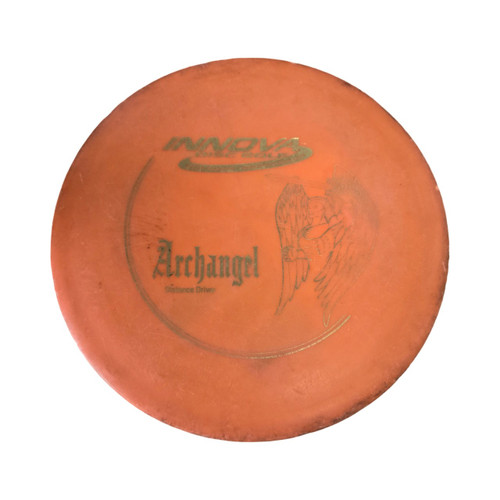 Vist Large View of Product Image Which is Used Innova ARCHANGEL DX Disc Golf Driver Orange