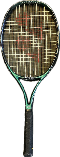 Vist Large View of Product Image Which is Used Yonex TI POWER Adult Tennis Racquet Teal 4 1/2"