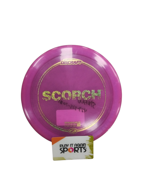 Vist Large View of Product Image Which is Used Discraft SCORCH Disc Golf Driver Purple