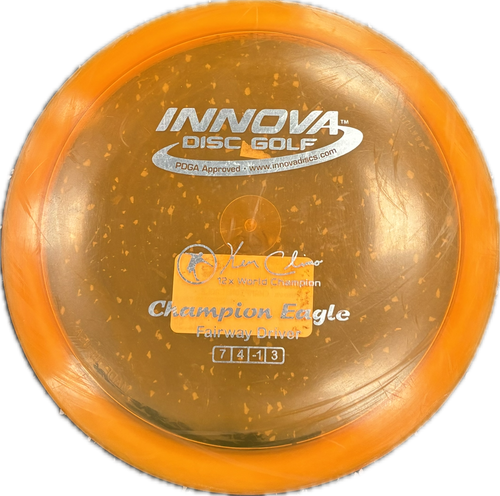 Vist Large View of Product Image Which is Used Innova CHAMPION EAGLE Disc Golf Driver Orange