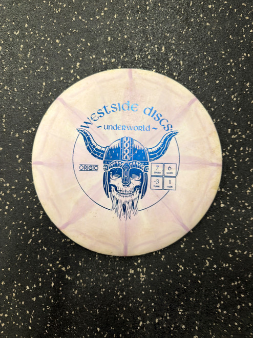 Vist Large View of Product Image Which is Used Westside UNDERWORLD ORIGIO Disc Golf Driver Pink