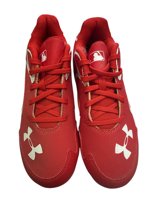 Vist Large View of Product Image Which is Used Under Armour BH BB/SB Cleats Red Junior 03