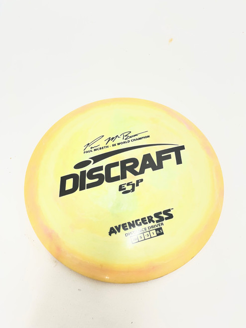 Vist Large View of Product Image Which is Used Discraft AVENGER SS Disc Golf Driver Yellow