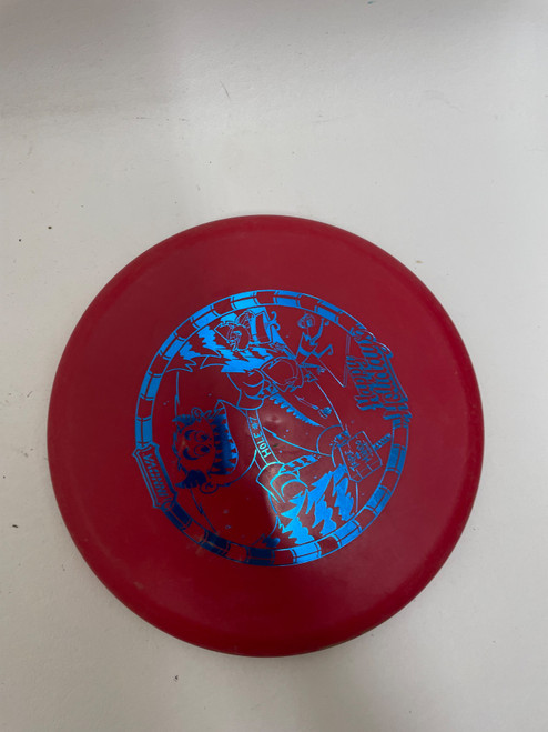 Vist Large View of Product Image Which is Used Innova HAPPY HOLIDAYS Disc Golf Putter Red