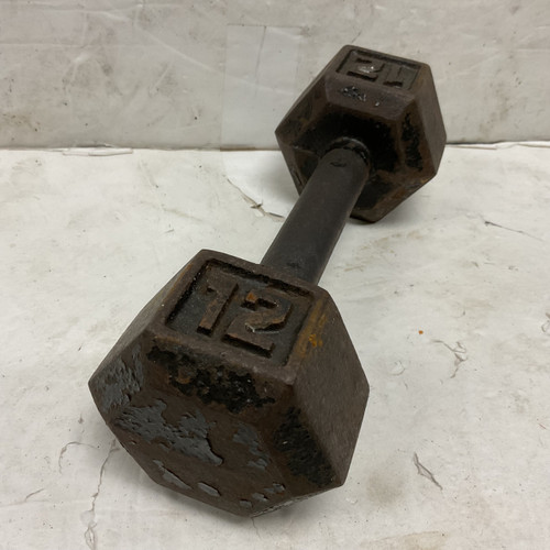 Vist Large View of Product Image Which is Used Hex Dumbbell 12 lb